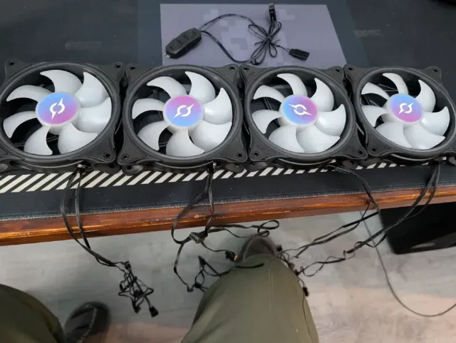 Ventilatoare PC 120mm RGB + controller - set 4 buc – Sector 3, București