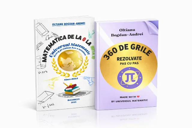 SET CARTI MATEMATICA DE LA 0 LA NOTA 10+360 DE GRILE REZOLVATE PAS CU PAS – Sector 6, București