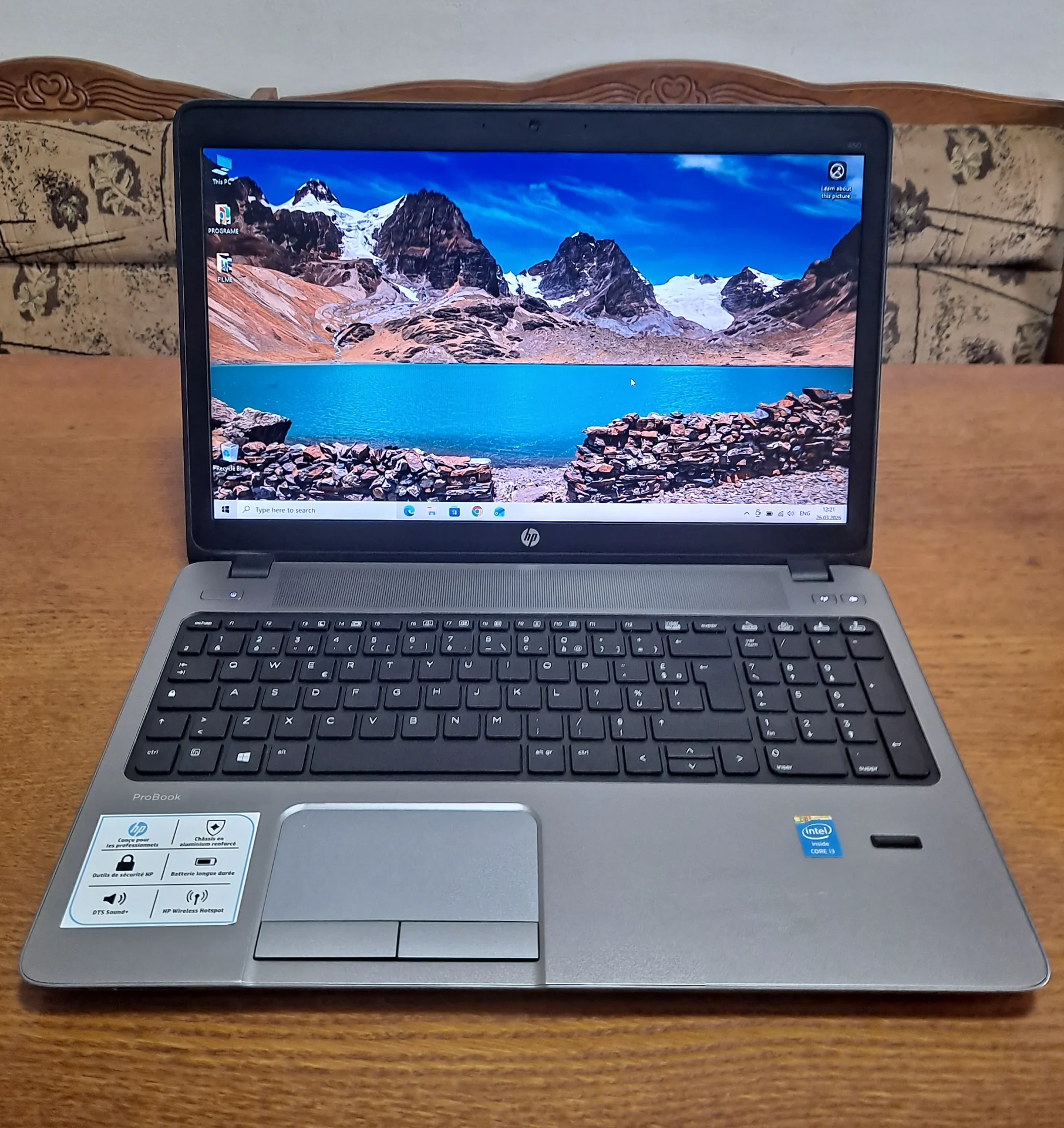 Vand laptop HP ProBook 450 G1--Intel i3-4000M--8GB RAM--120 GB SSD – fotografia 1 din 8