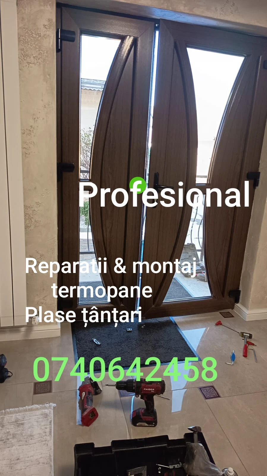Reparatii montaj termopane,plase țânțari – fotografia 1 din 2
