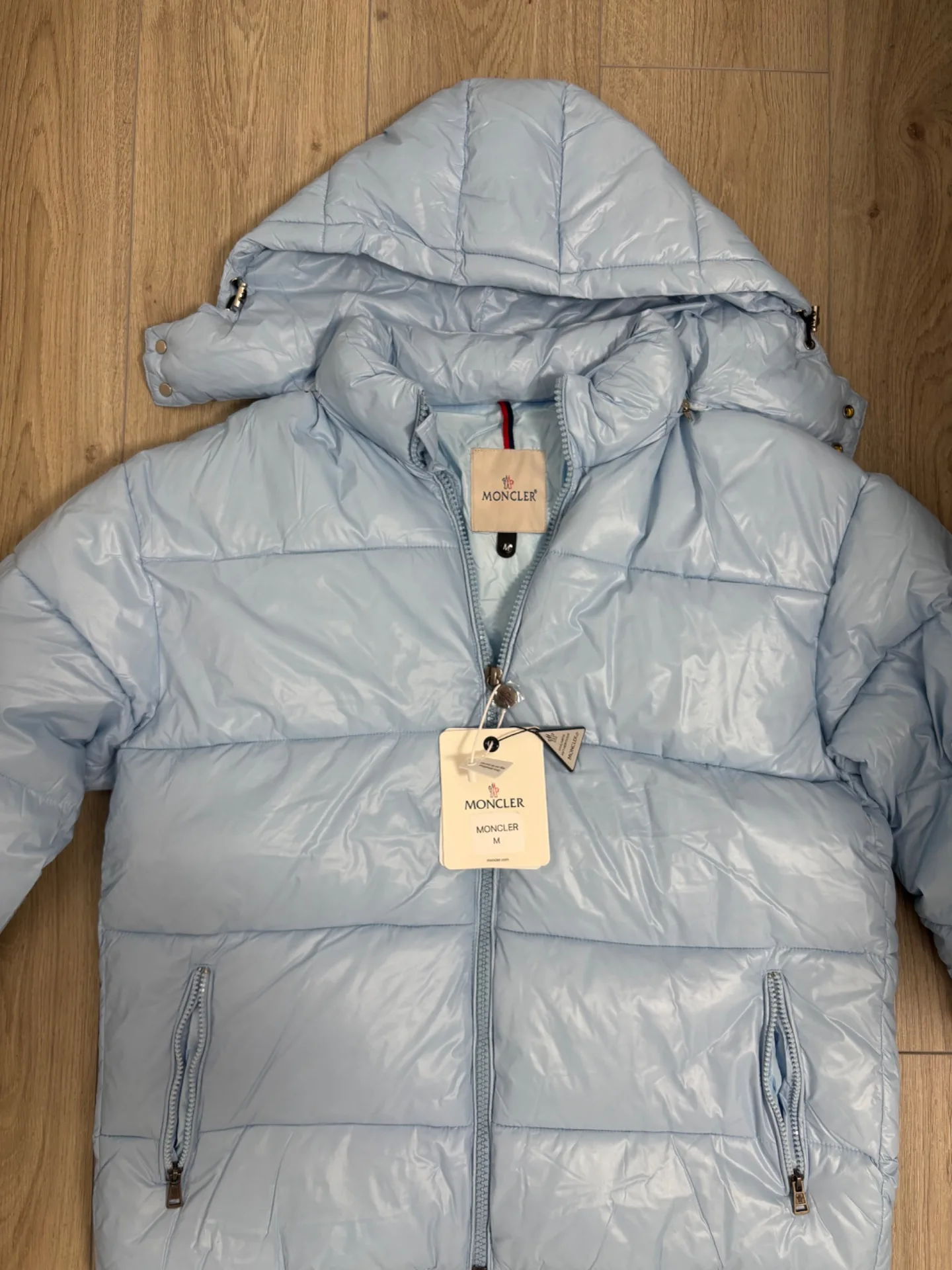 Geacă Moncler Maya baby blue – fotografia 1 din 8