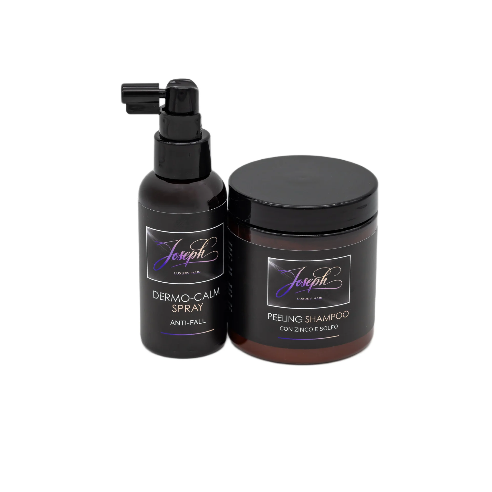 Set Tratament Anti-Cădere cu Spray Dermo-Calm și Șampon Peeling Detox | Cu Zinc, Sulf și Uleiuri Calmante | Joseph Luxury Hair – fotografia 1 din 1