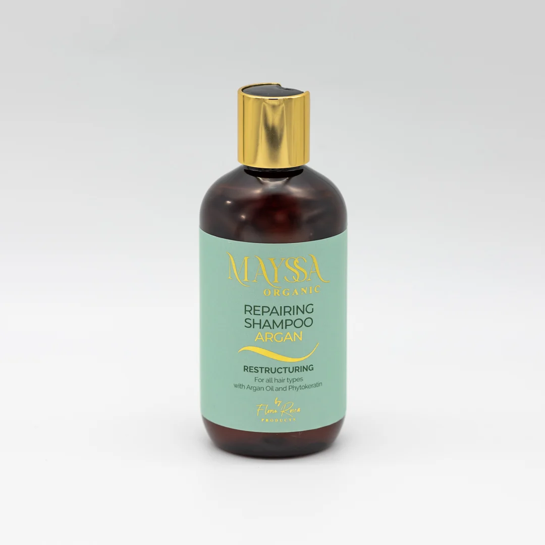 Șampon Reparare Păr MAYSSA ORGANIC 250ml – Cu Ulei de Argan & Fitokeratină pentru Păr Uscat și Deteriorat – Sector 6, București