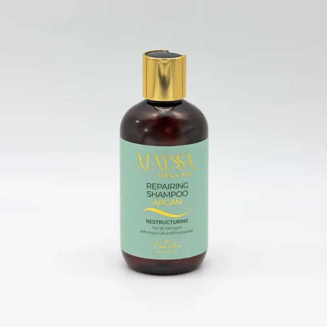 Șampon Reparare Păr MAYSSA ORGANIC 250ml – Cu Ulei de Argan & Fitokeratină pentru Păr Uscat și Deteriorat – Sector 6, București