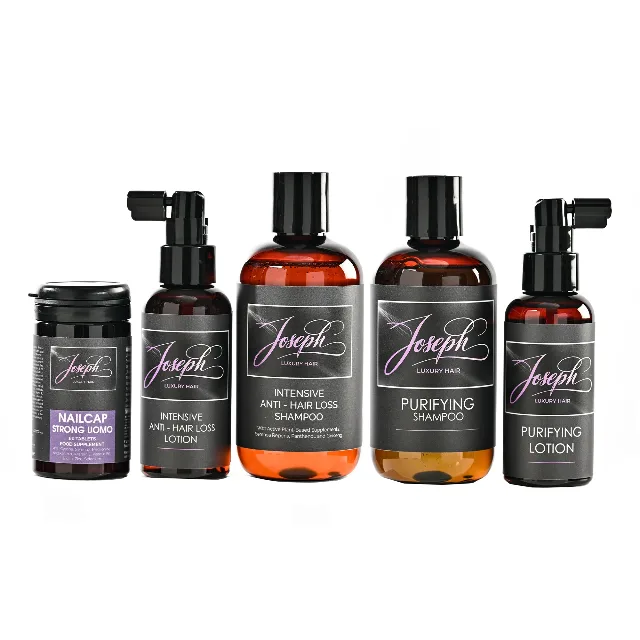 Pachet Complet Anti-Cădere și Detox Scalp – Șampon, Loțiune, Fiole și Supliment Hair, Nails & Skin | Joseph Luxury Hair – Sector 6, București