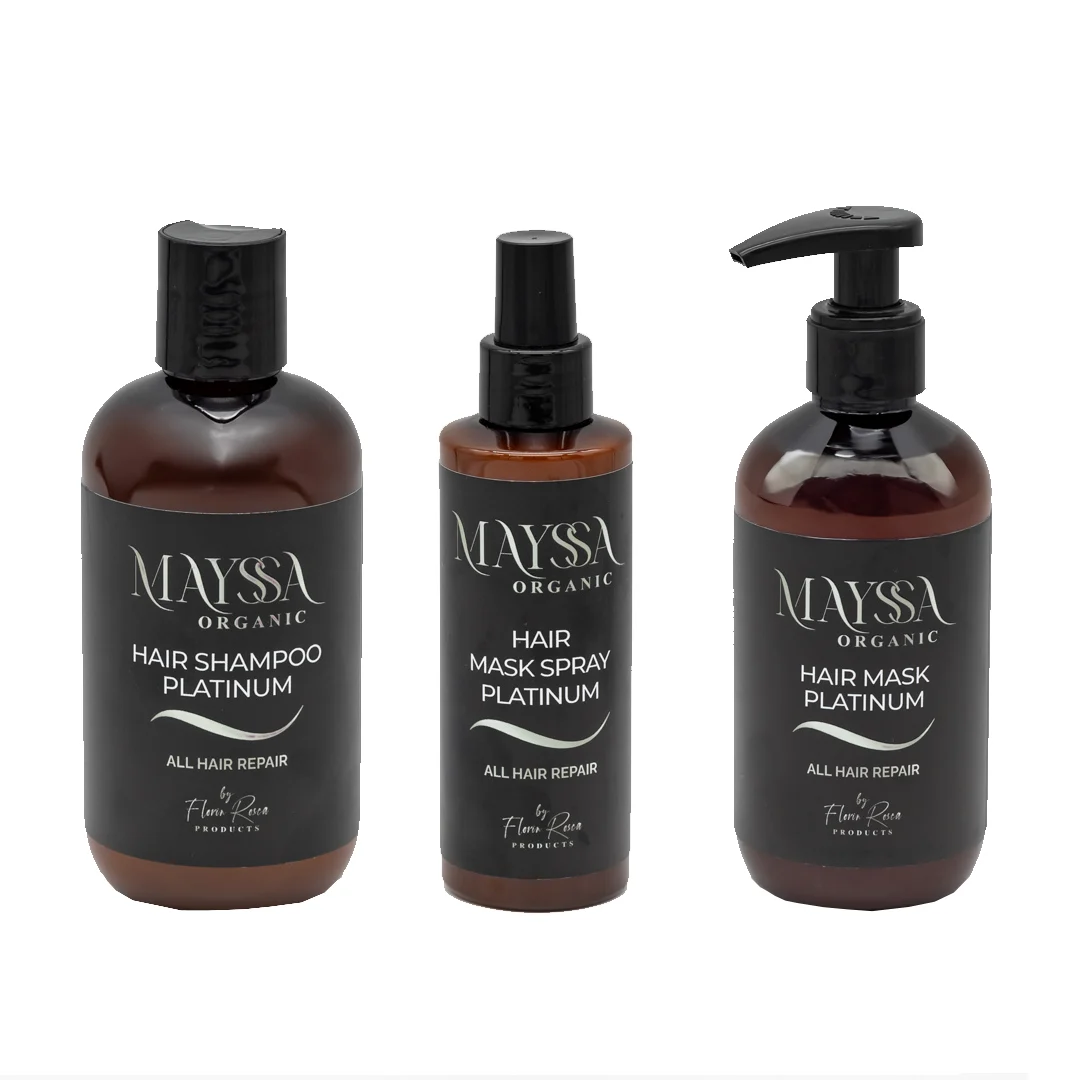 Kit Îngrijire Păr MAYSSA PLATINUM – Șampon, Mască Spray & Mască Profesională – Sector 6, București