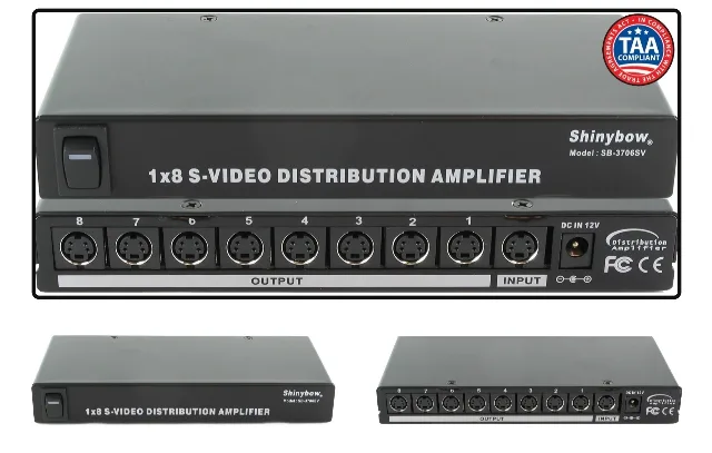 Amplificator de distribuție S-Video 1x8 (doar S-Video) – Roman, Neamț