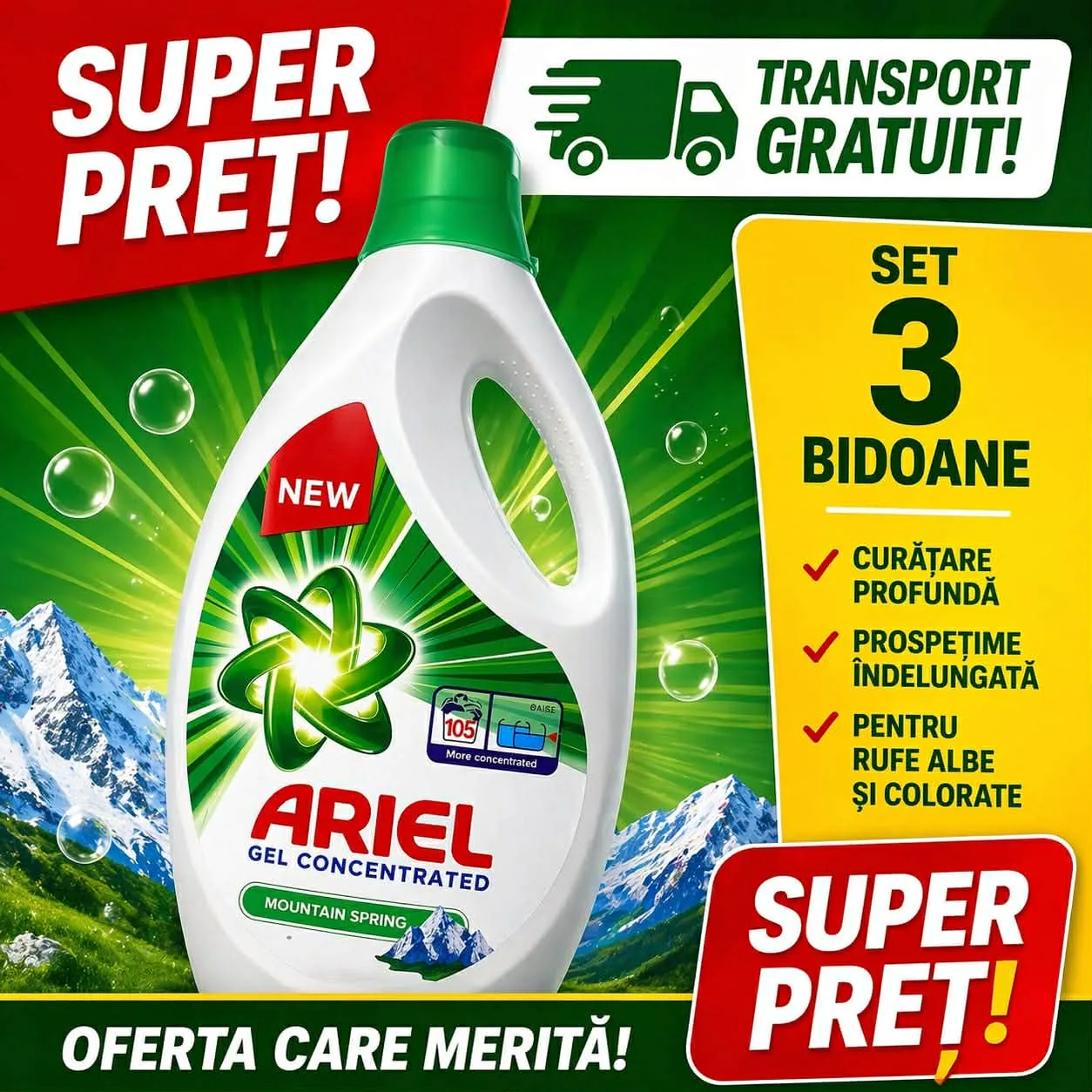 Detergent – Manastiur, Timiș