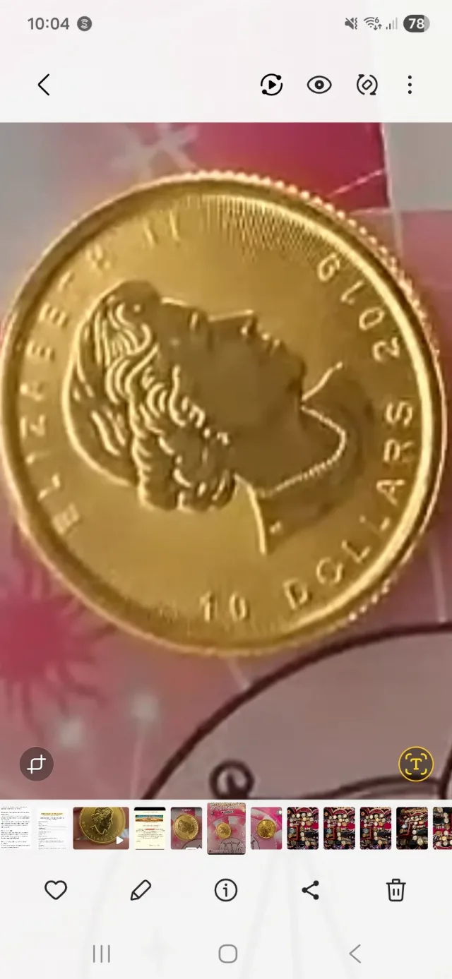 Moneda 24k 8gr – fotografia 5 din 6