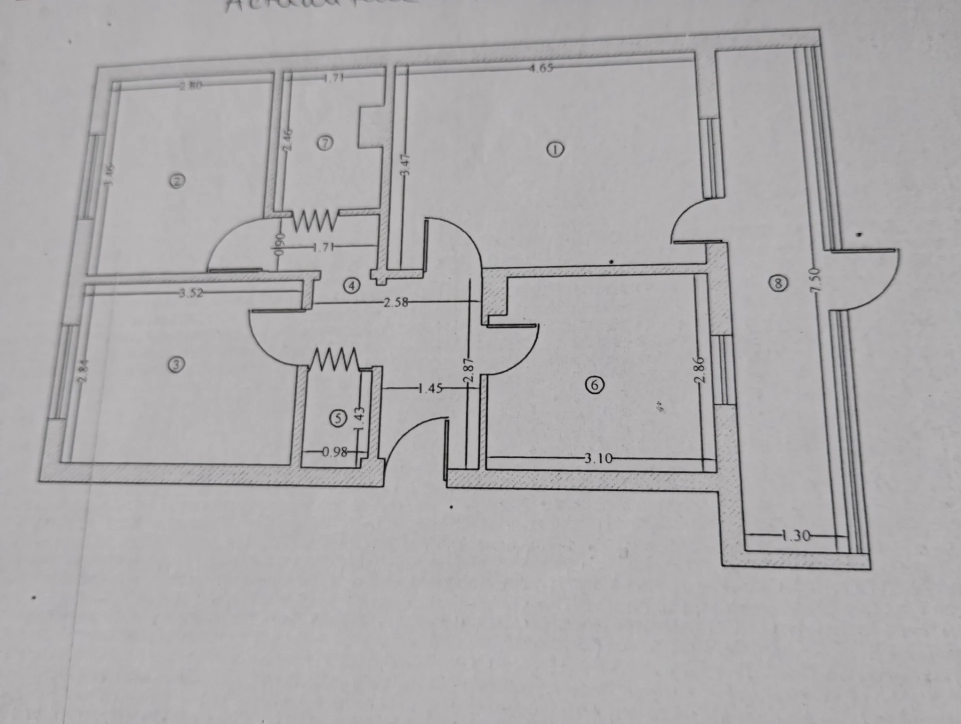 @Vand 70mp ,apartament cu 4 camere decomandat parter balcon 10mp/2mp autorizat,gaze naturale,centrala proprie, scurgere canalizare separata, – fotografia 1 din 5