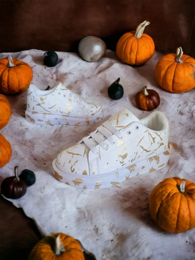 Sneakers White & Gold – fotografia 2 din 5