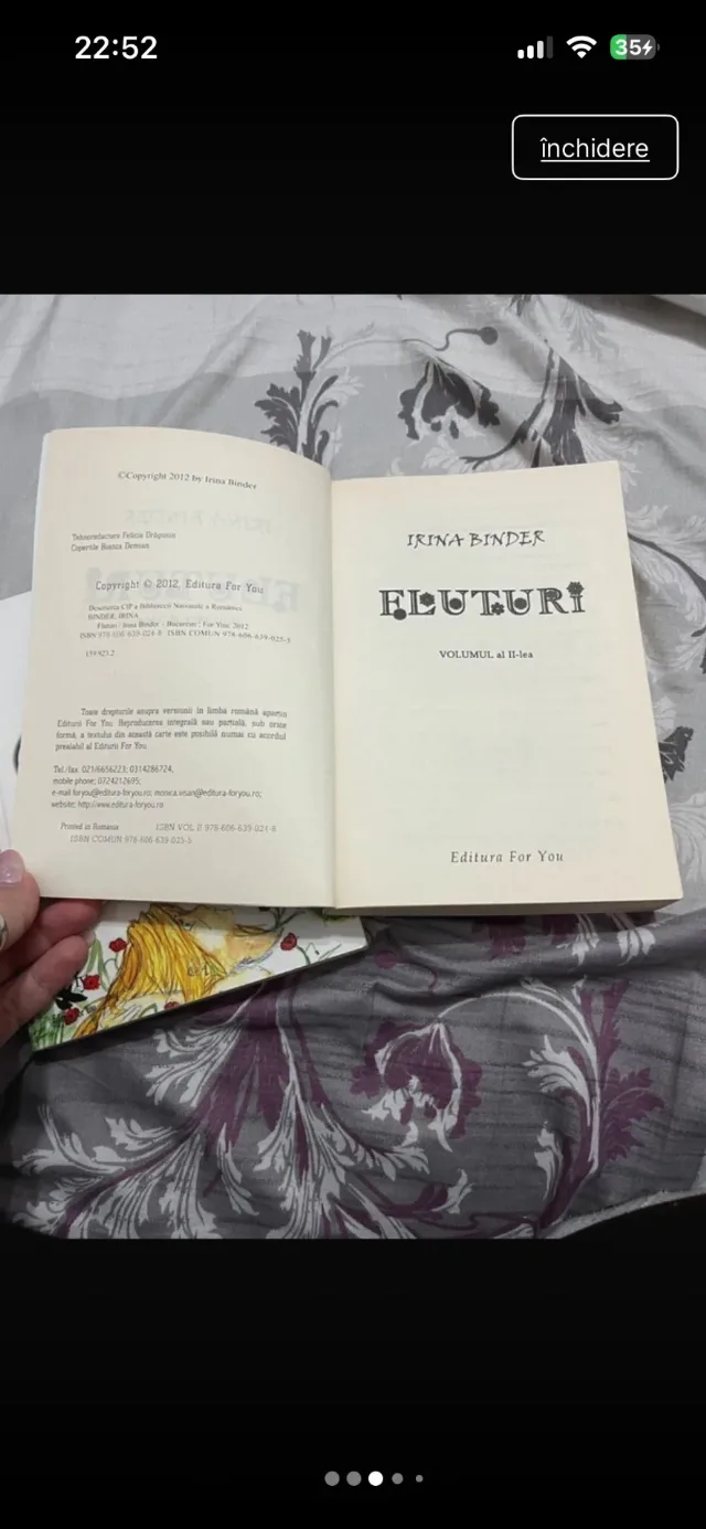 Fluturi, Irina Binder, vol 1 si 2 – fotografia 3 din 8