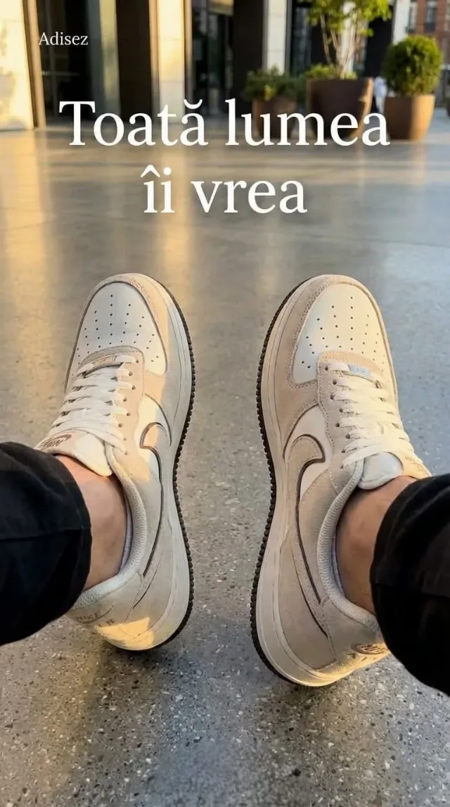 Nike AF1 Crem & White – fotografia 2 din 2