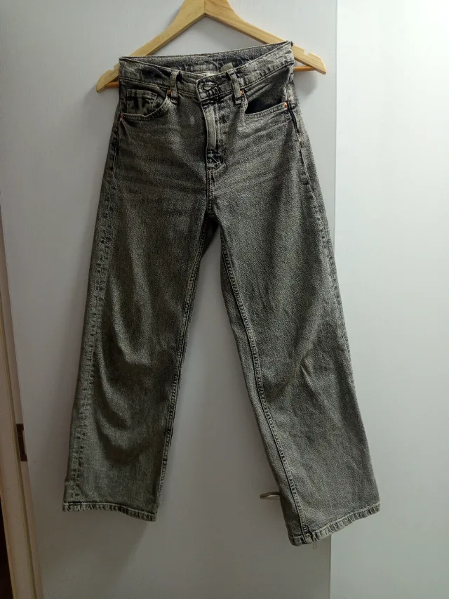 Blugi evazați de fete, mărimea 152 , H&M – fotografia 3 din 8