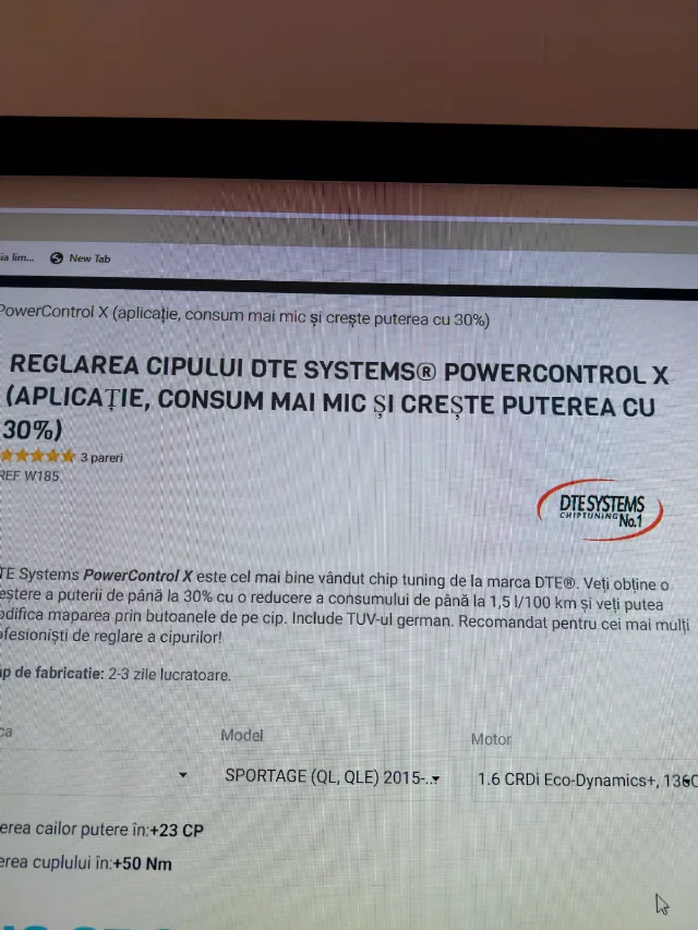 DTE chiptuning kia sportage 1,6 crdi 2020 – fotografia 6 din 8