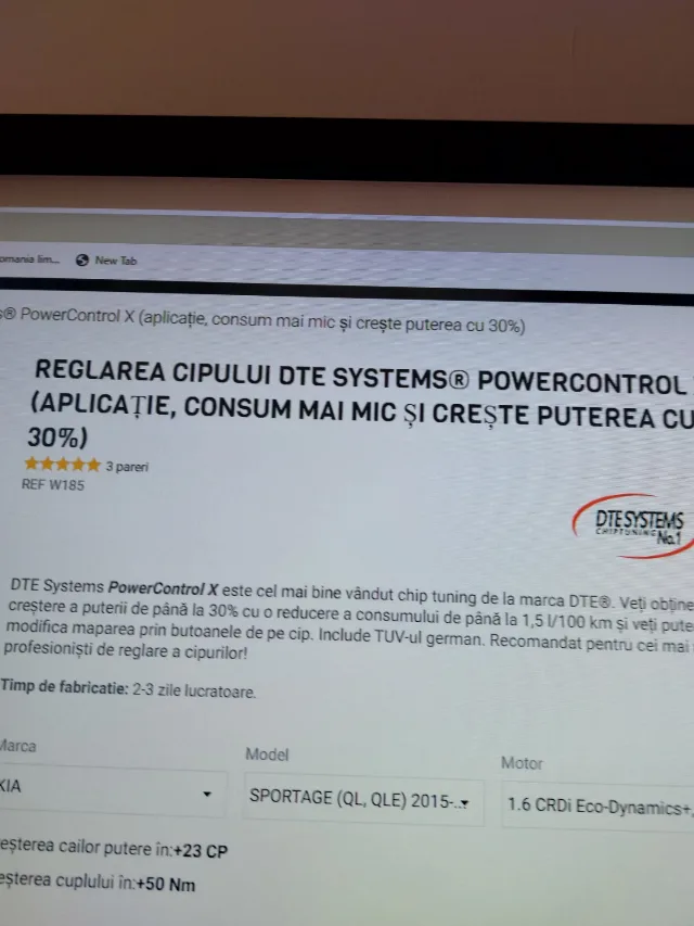 DTE chiptuning kia sportage 1,6 crdi 2020 – fotografia 5 din 8