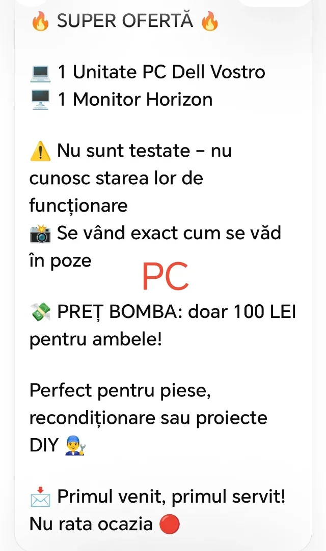 Unitatea PC+ monitor LCD – fotografia 3 din 3