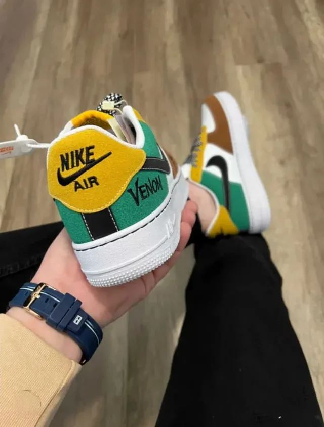Nike AF1 low venom wmns alb/verde/maro – fotografia 4 din 4