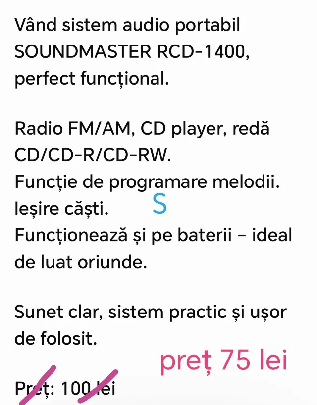 Sistem audio Soundmaster – fotografia 3 din 3
