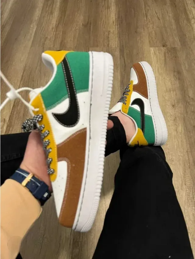 Nike AF1 low venom wmns alb/verde/maro – fotografia 3 din 4