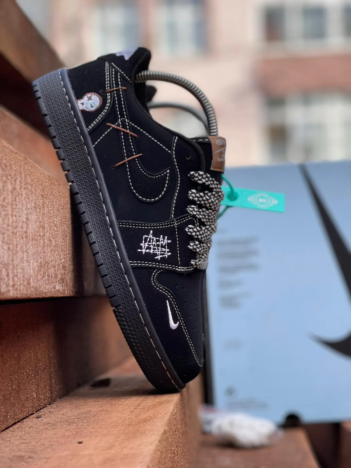 Nike Air Jordan 1 Low WMNS Full Black – fotografia 1 din 3
