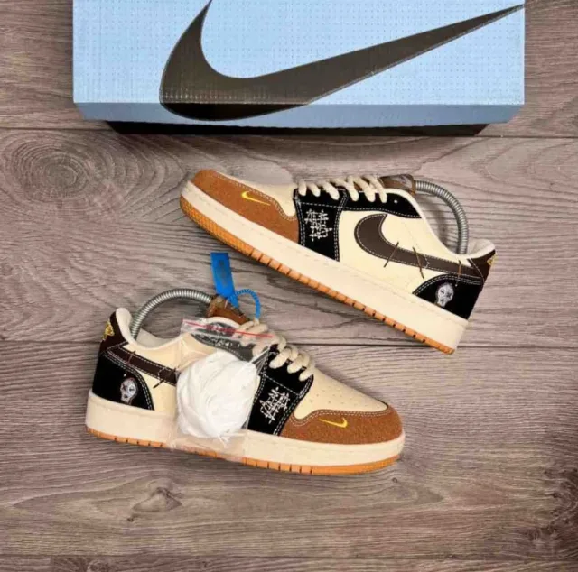 Nike Air Jordan 1 Low WMNS Brown/Cream – fotografia 3 din 8