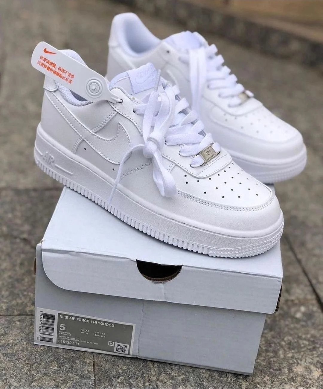 Pantofi sport Nike AF1 Low Alb Complet – fotografia 1 din 3