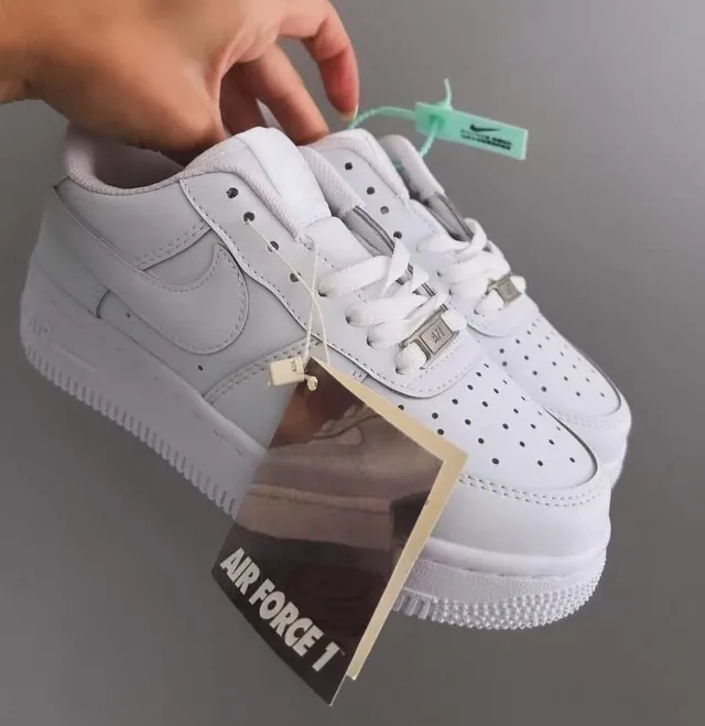 Pantofi sport Nike AF1 Low Alb Complet – fotografia 2 din 3
