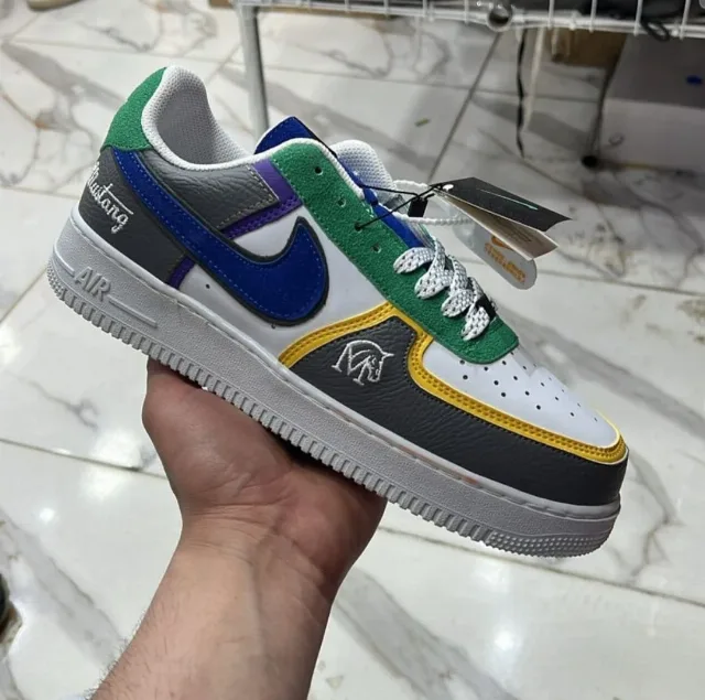 Nike Air Force 1 Mustang white/green-grey – fotografia 3 din 3