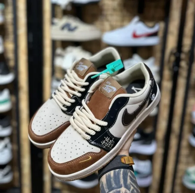 Nike Air Jordan 1 Low WMNS Brown/Cream – fotografia 8 din 8