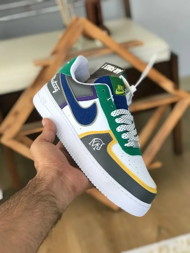Nike Air Force 1 Mustang white/green-grey – fotografia 2 din 3