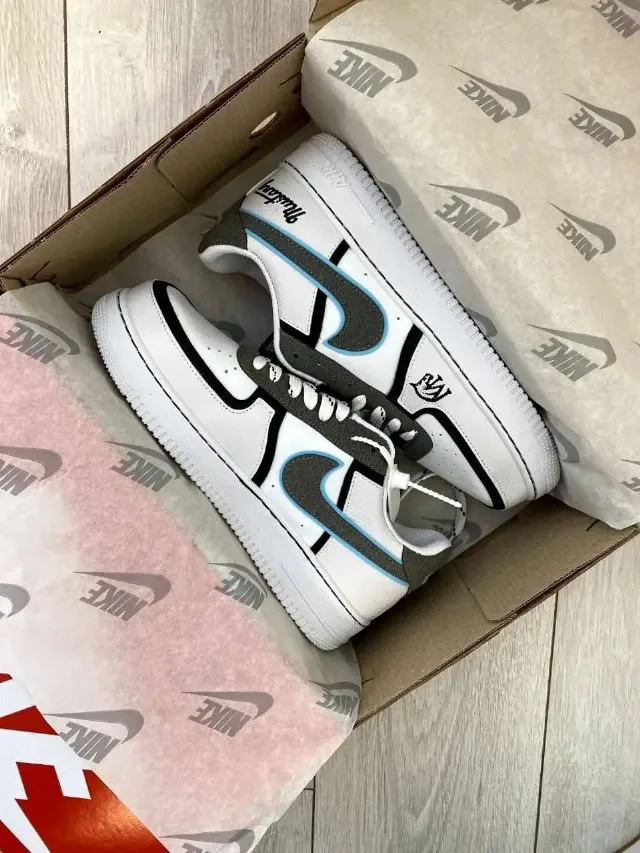 Nike Air Force 1 Mustang white/grey – fotografia 3 din 8