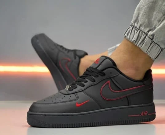 Nike Air Force 1 Low Black & Red – fotografia 1 din 1