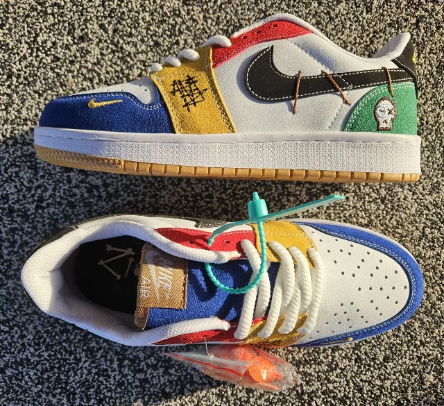 Nike Air Jordan 1 Low WMNS White/Yellow – fotografia 5 din 6