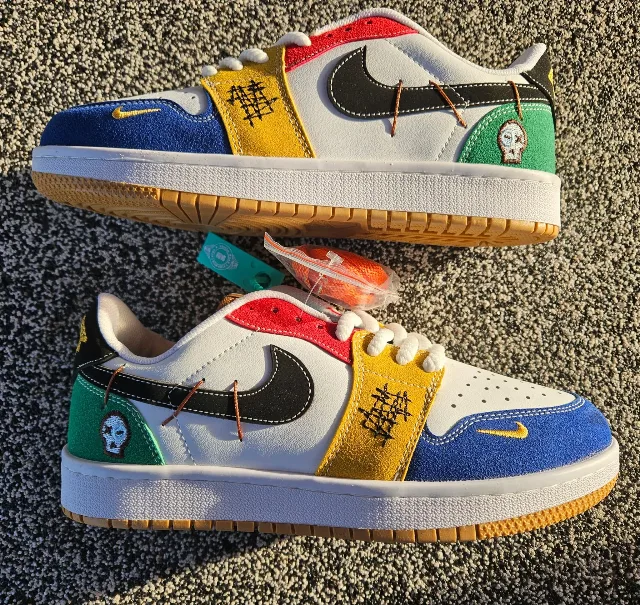 Nike Air Jordan 1 Low WMNS White/Yellow – fotografia 4 din 6