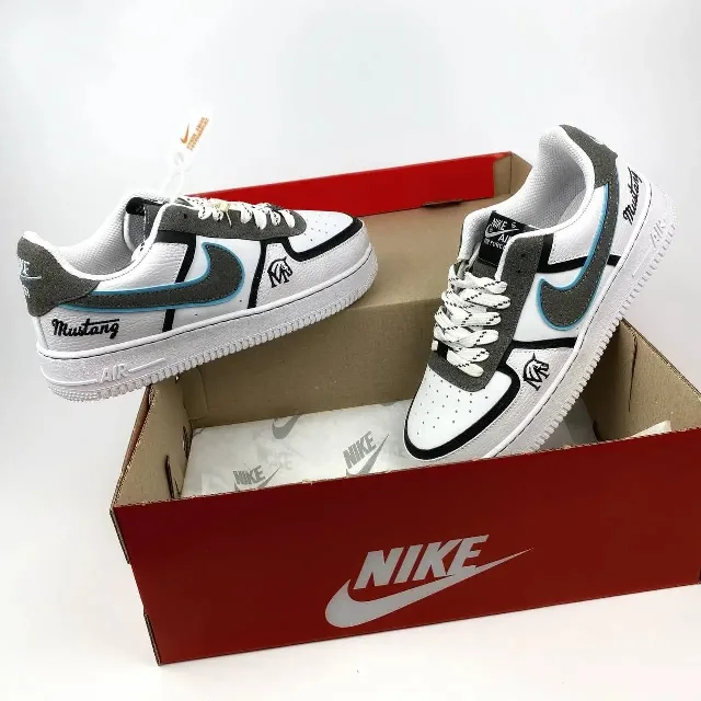 Nike Air Force 1 Mustang white/grey – fotografia 5 din 8