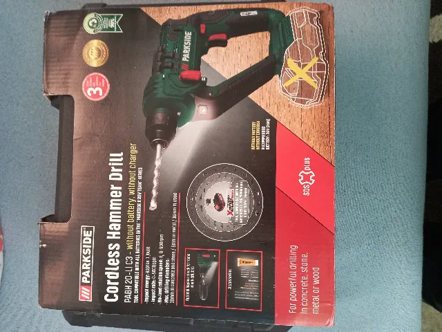Ciocan rotopercutor Parkside 20 v.acumulatorul separat costâ 70 lei. – fotografia 1 din 5