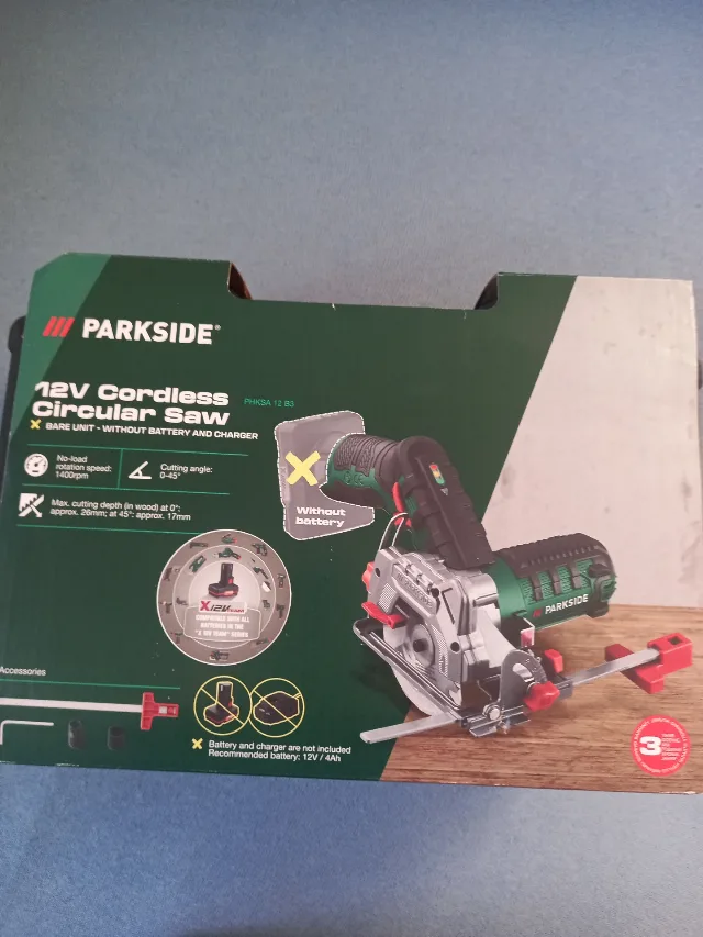 Ferastrau circular pe acumulator Parkside ,produs nou 225 RON – fotografia 5 din 5