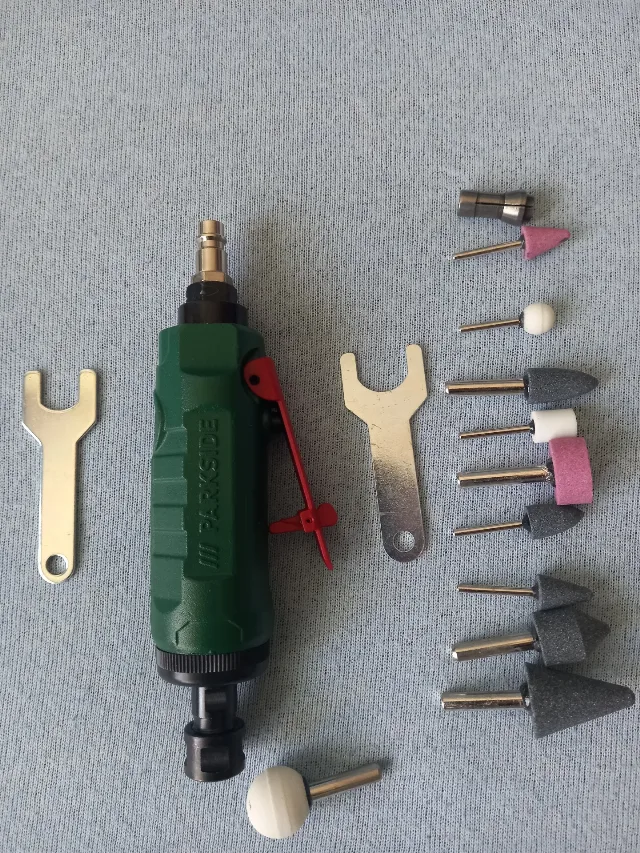 Polizor pneumatic Parkside cu accesorii PDSS 16 A1 110 RON – fotografia 6 din 7