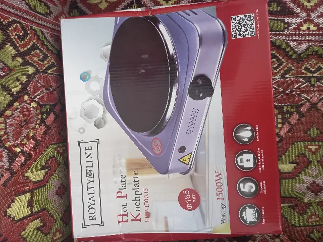Plita electrica cu un arzator Royalty Line EKP-, 1500 W – fotografia 3 din 4