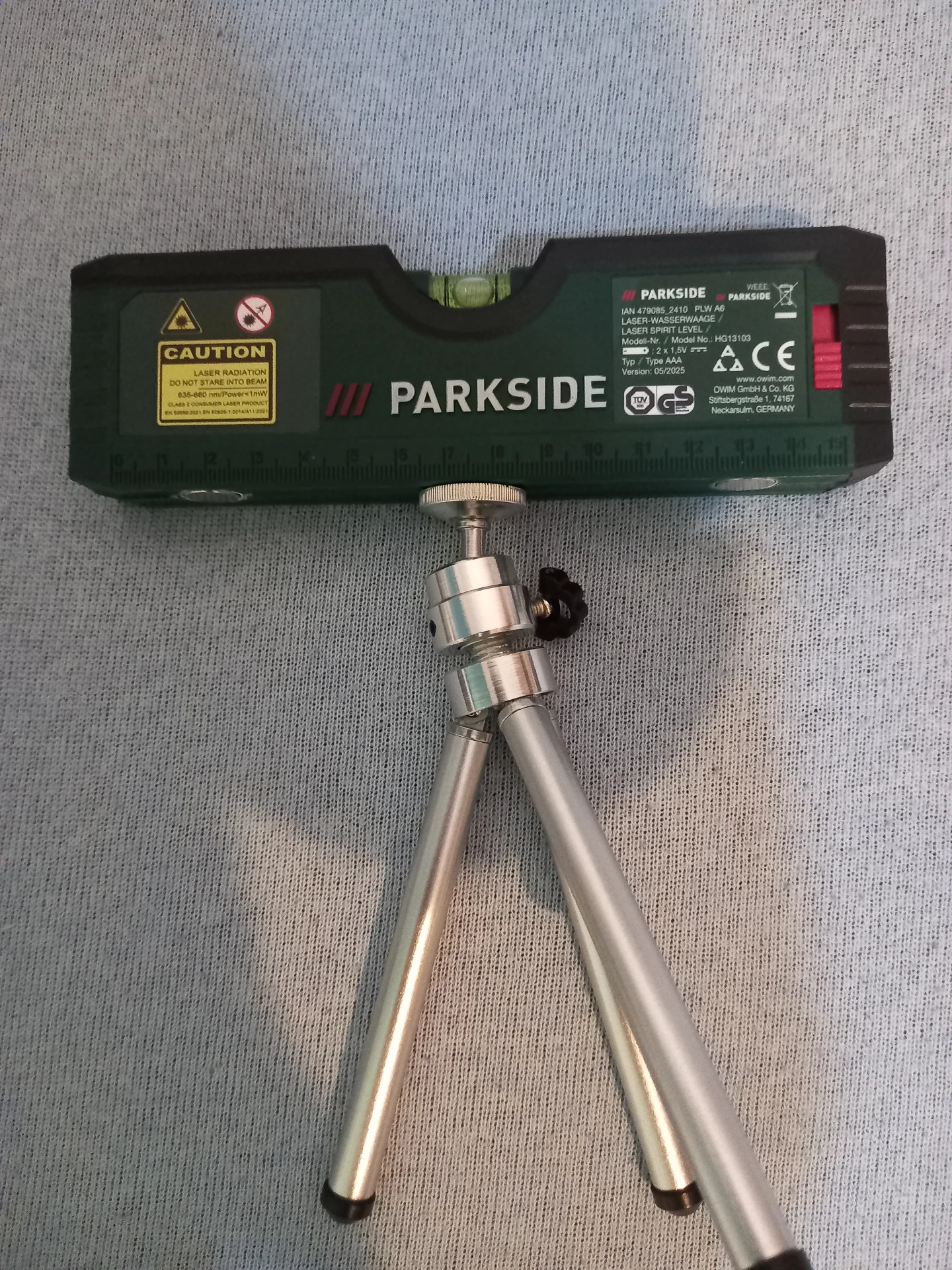 PARKSIDE Nivelă cu bulă de aer laser PLW A6, cu trepied 59 RON – fotografia 1 din 1
