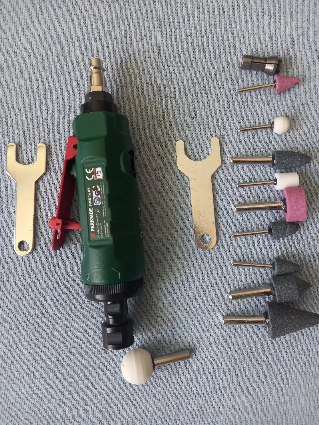 Polizor pneumatic Parkside cu accesorii PDSS 16 A1 110 RON – fotografia 7 din 7