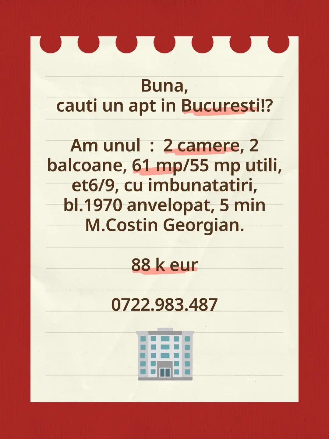 Vand apartament sector 2 – fotografia 1 din 8