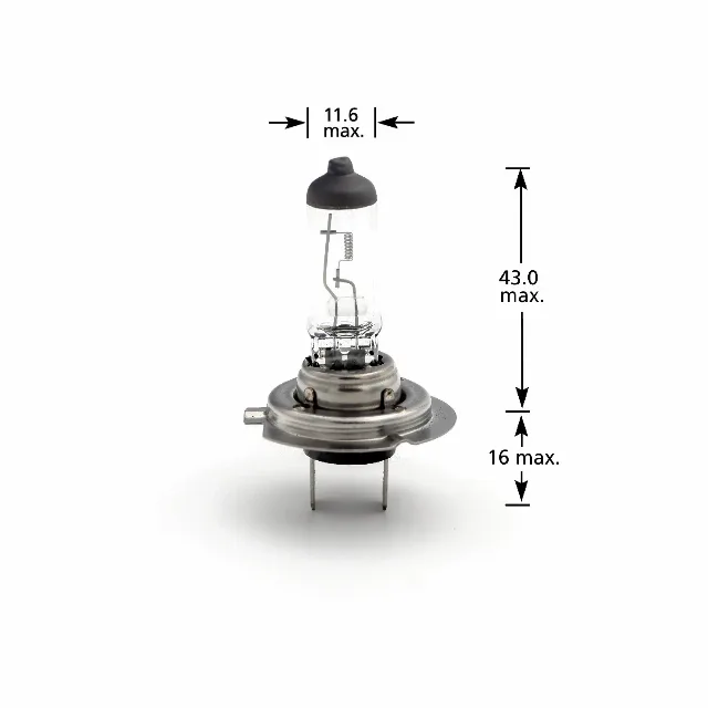 Bec halogen H7 55W, +30% intensitate – CARGUARD COD PRODUS BHA054 – fotografia 2 din 2