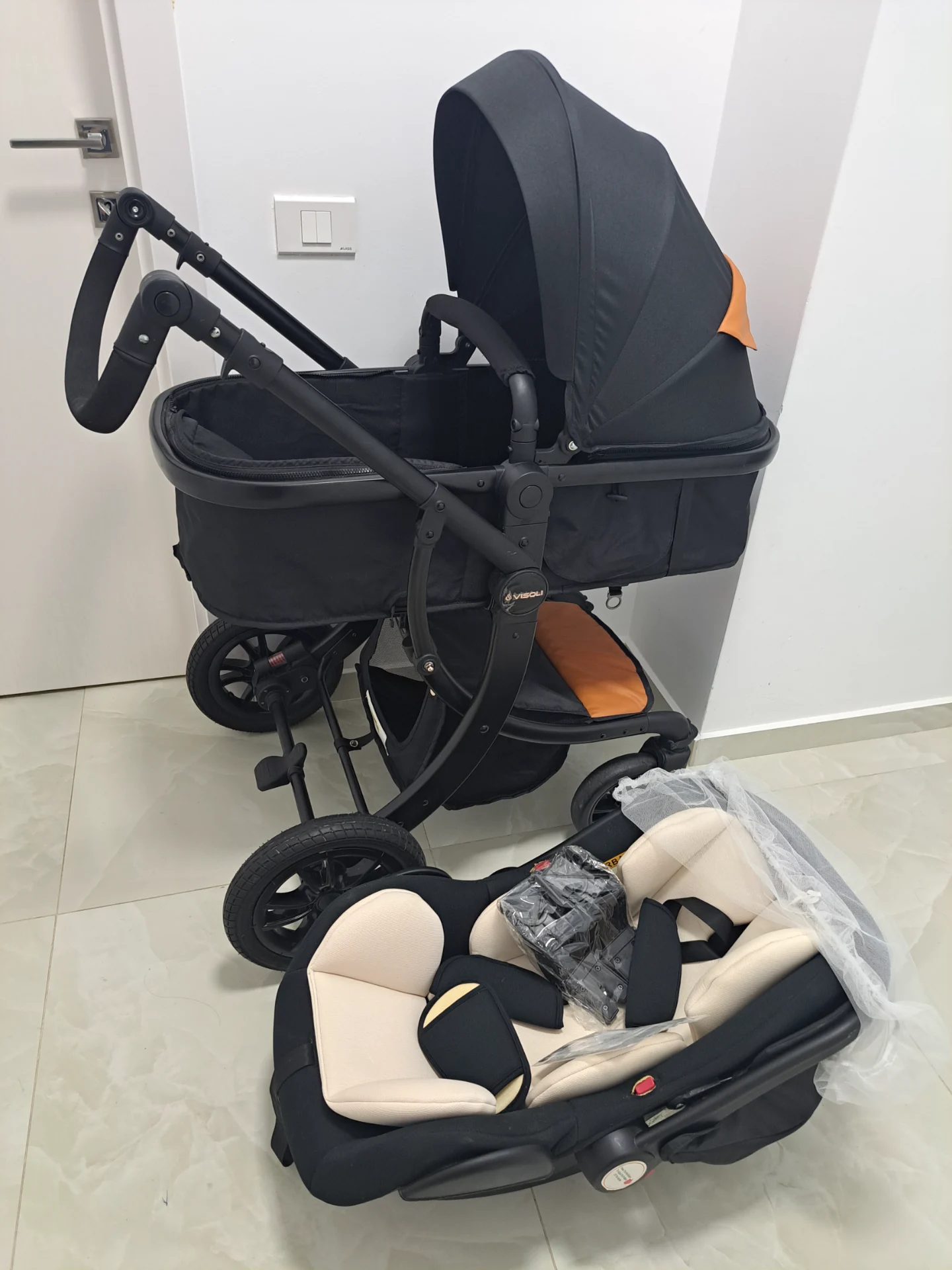 Căruț copil 3 in 1 Visoli – fotografia 1 din 4