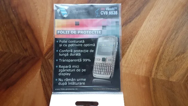 Folie protectie Nokia E5-00,noua,pachet sigilat – fotografia 3 din 4