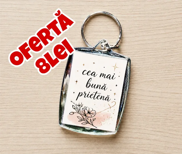Breloc foto personalizat Cea mai buna prietenă – Radauti, Suceava