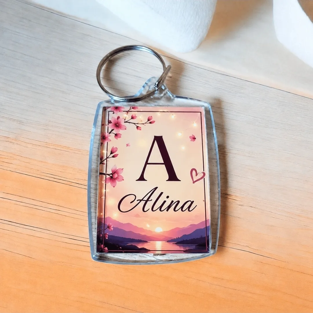 Breloc foto personalizat Alina – fotografia 1 din 1