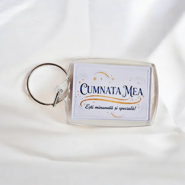 Breloc foto personalizat Cumnata mea – Radauti, Suceava