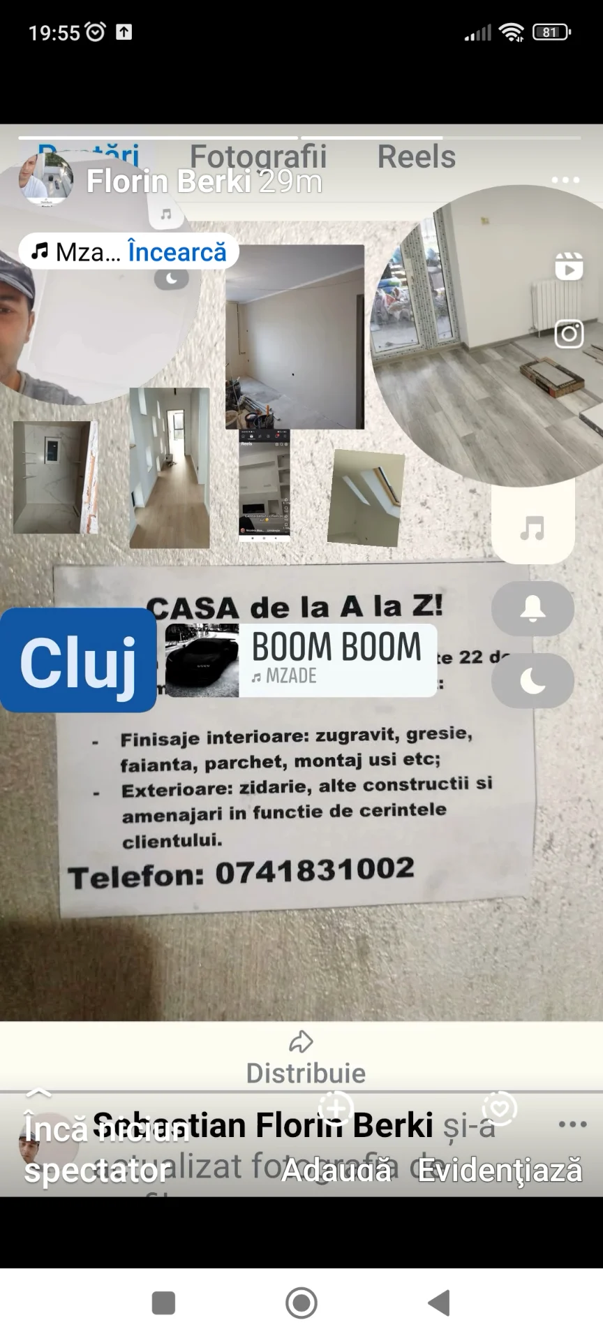 Finisaje modific culoare pe decorativ .cu vopsea și suflat cu pompa înfoliat tot giamuri jgiab" etc"și interioare glet de șlefuit cu girafa – fotografia 6 din 8